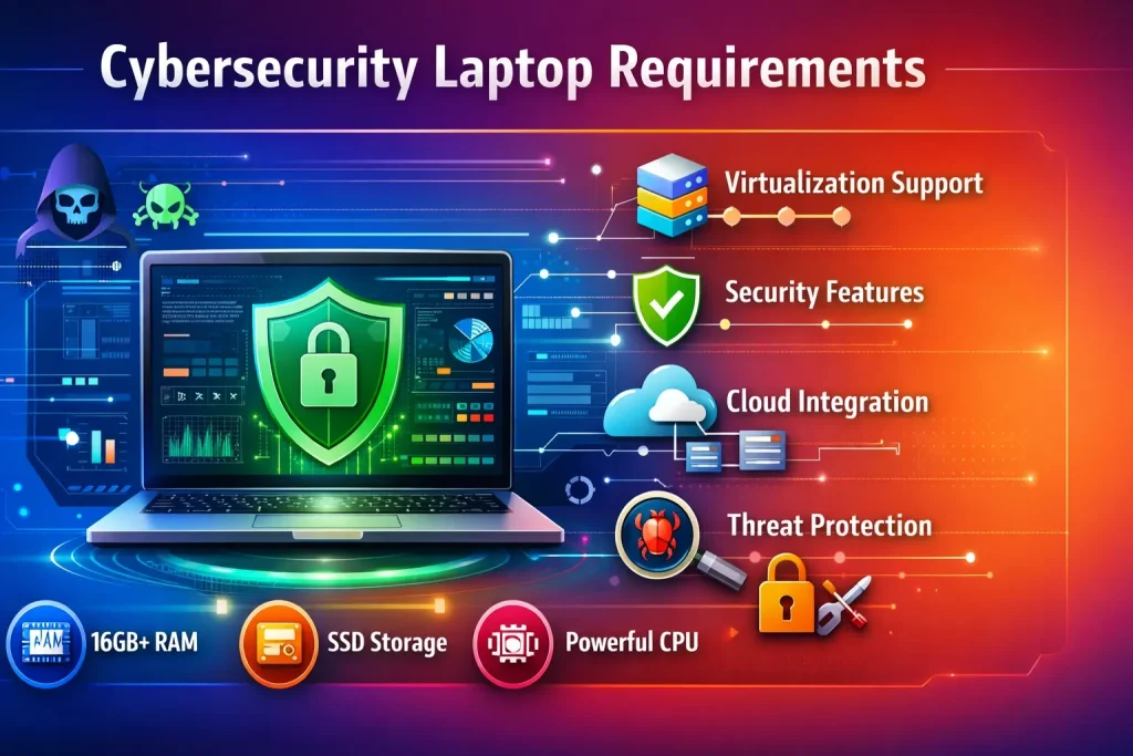 Cybersecurity laptop requirements