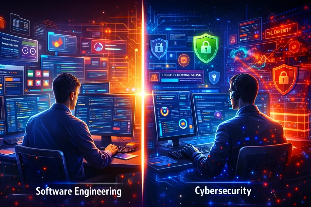Cybersecurity vs Software Engineering career comparison
