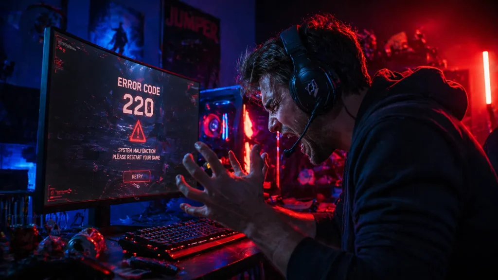 Gamer frustrated by Marvel Rivals error code 220 mid match disconnect