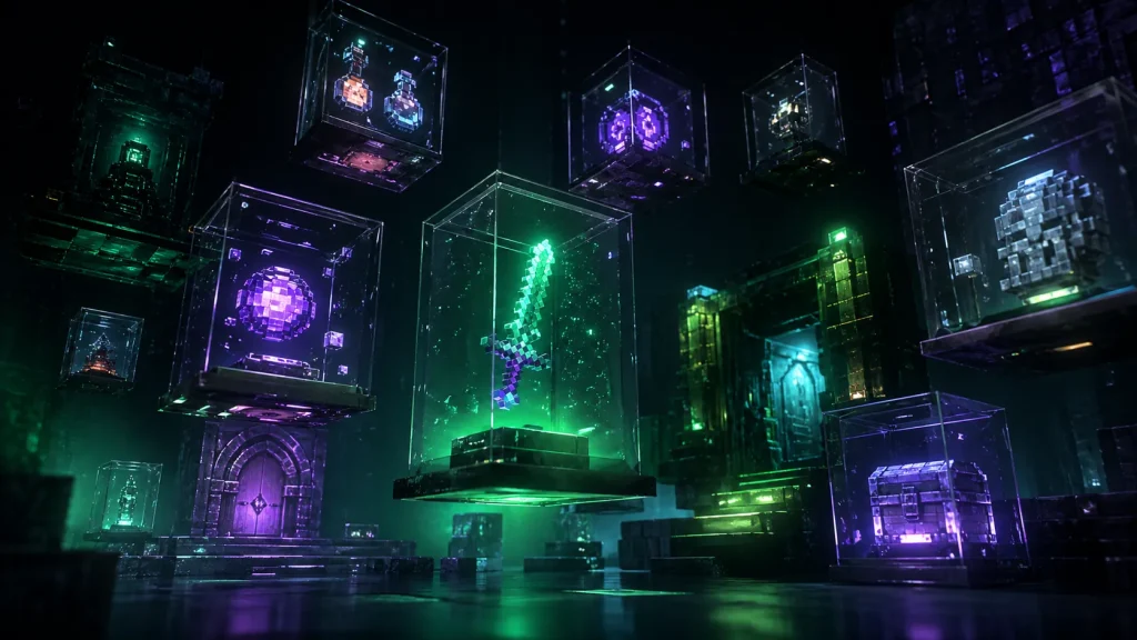 Hidden retro Sega Genesis-style indie classics glowing in mysterious neon arcade atmosphere