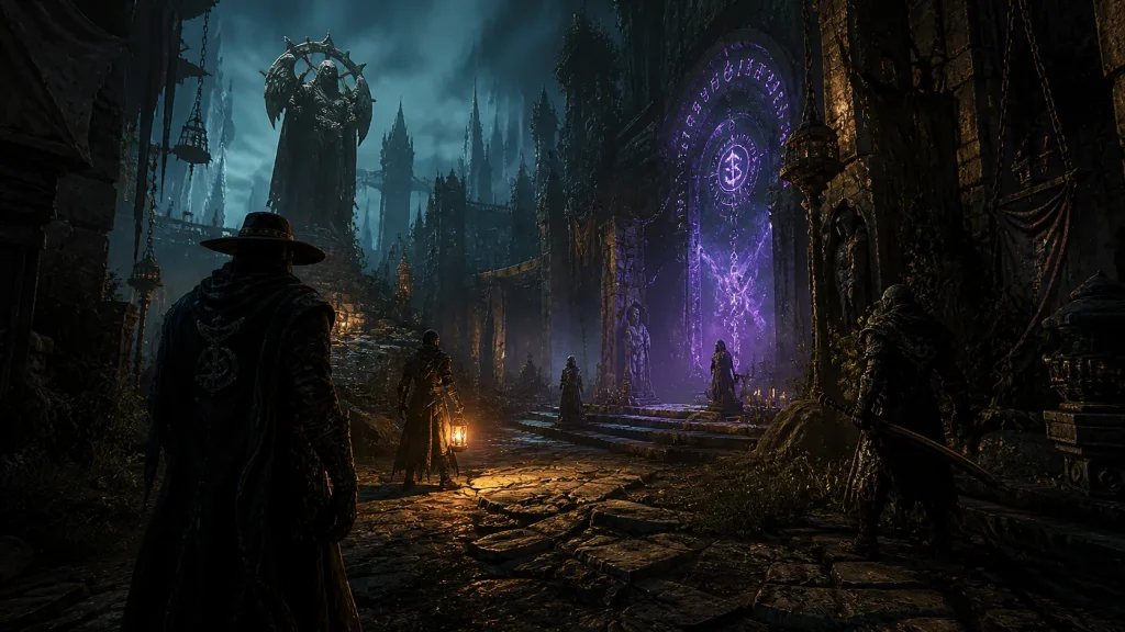 Dark fantasy RPG scene representing underrated and hidden gem PS2 RPG games