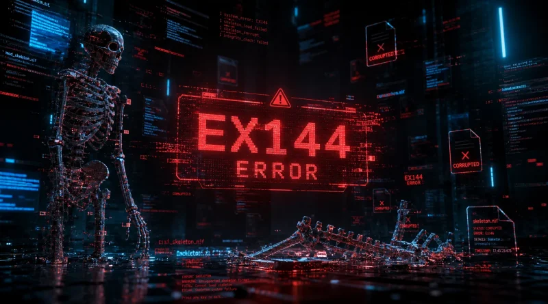 VectorPlexus error code EX144 fix guide with broken skeleton and mod error visualization